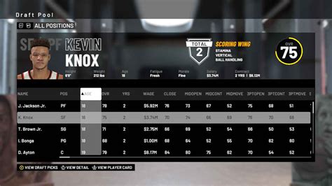 NBA 2K19: Draft Class Quality and Summary .